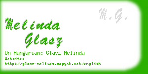 melinda glasz business card